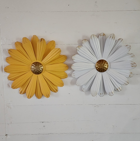 Ashland Wall Decor Ashland Metal Yellow White Sunflowers Wall Decor